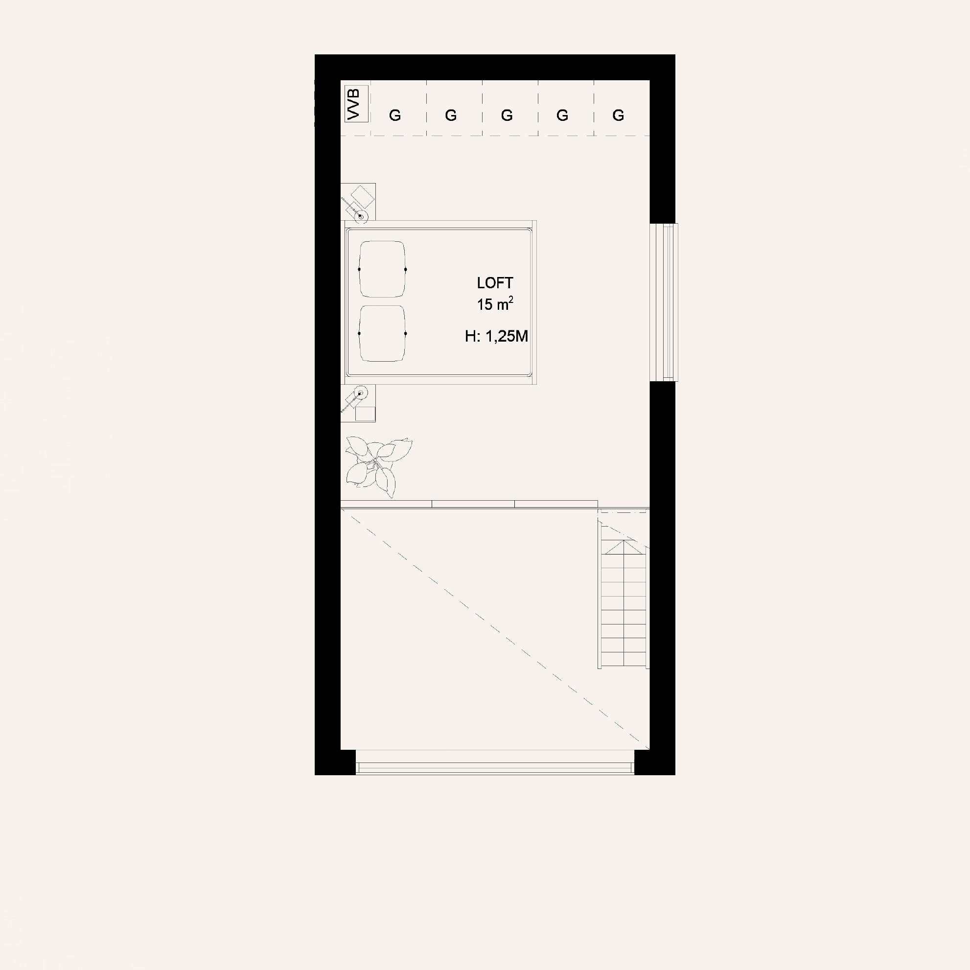 Planlösning loft