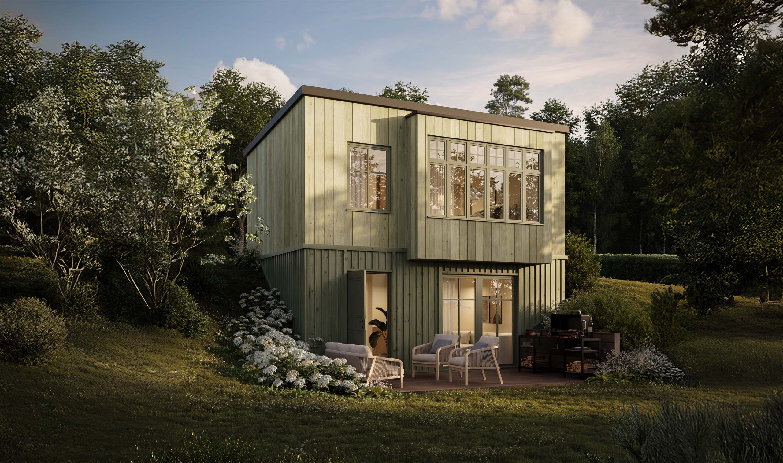 Minivilla stor — sutterräng