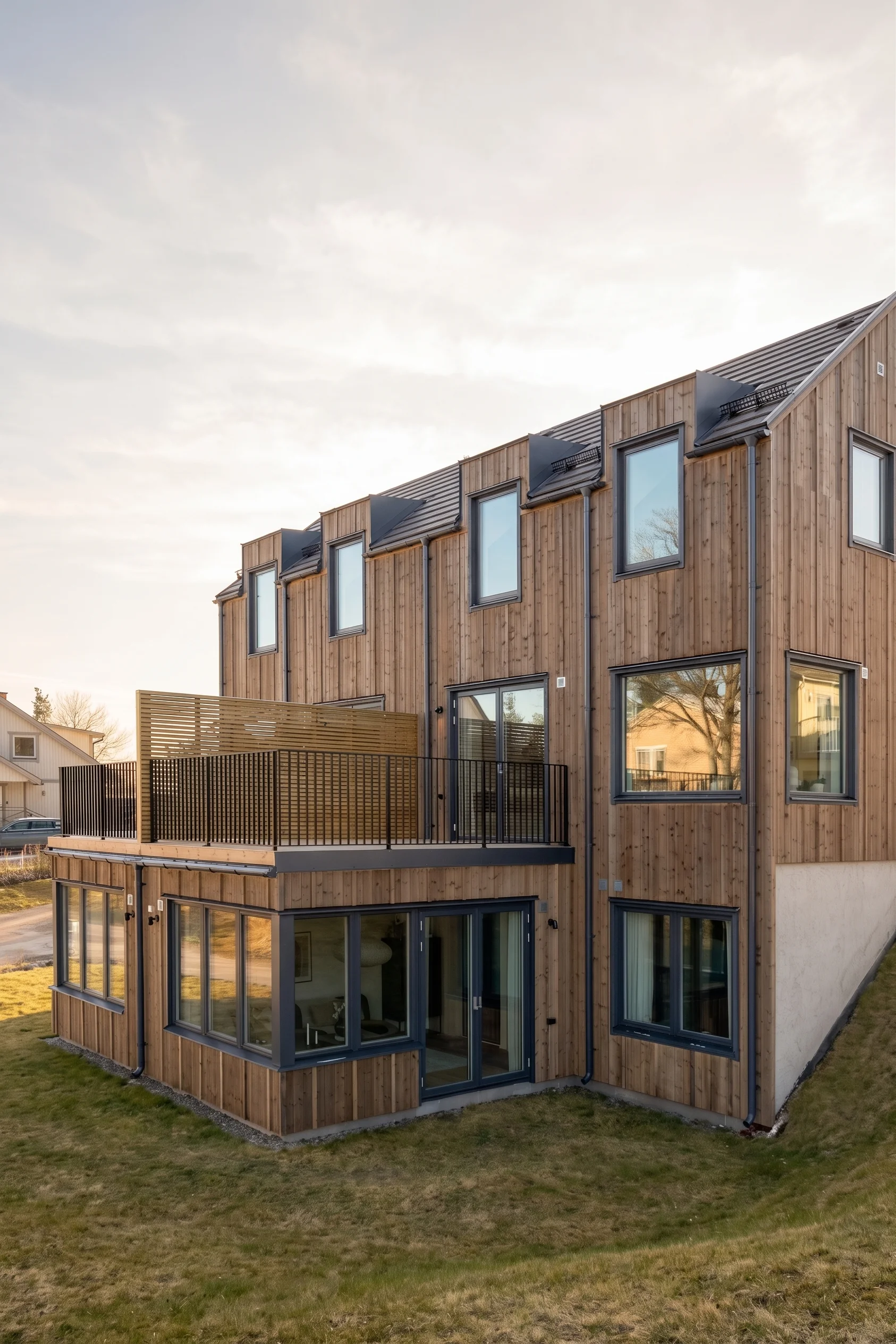 Fågelstigen parhus exteriör