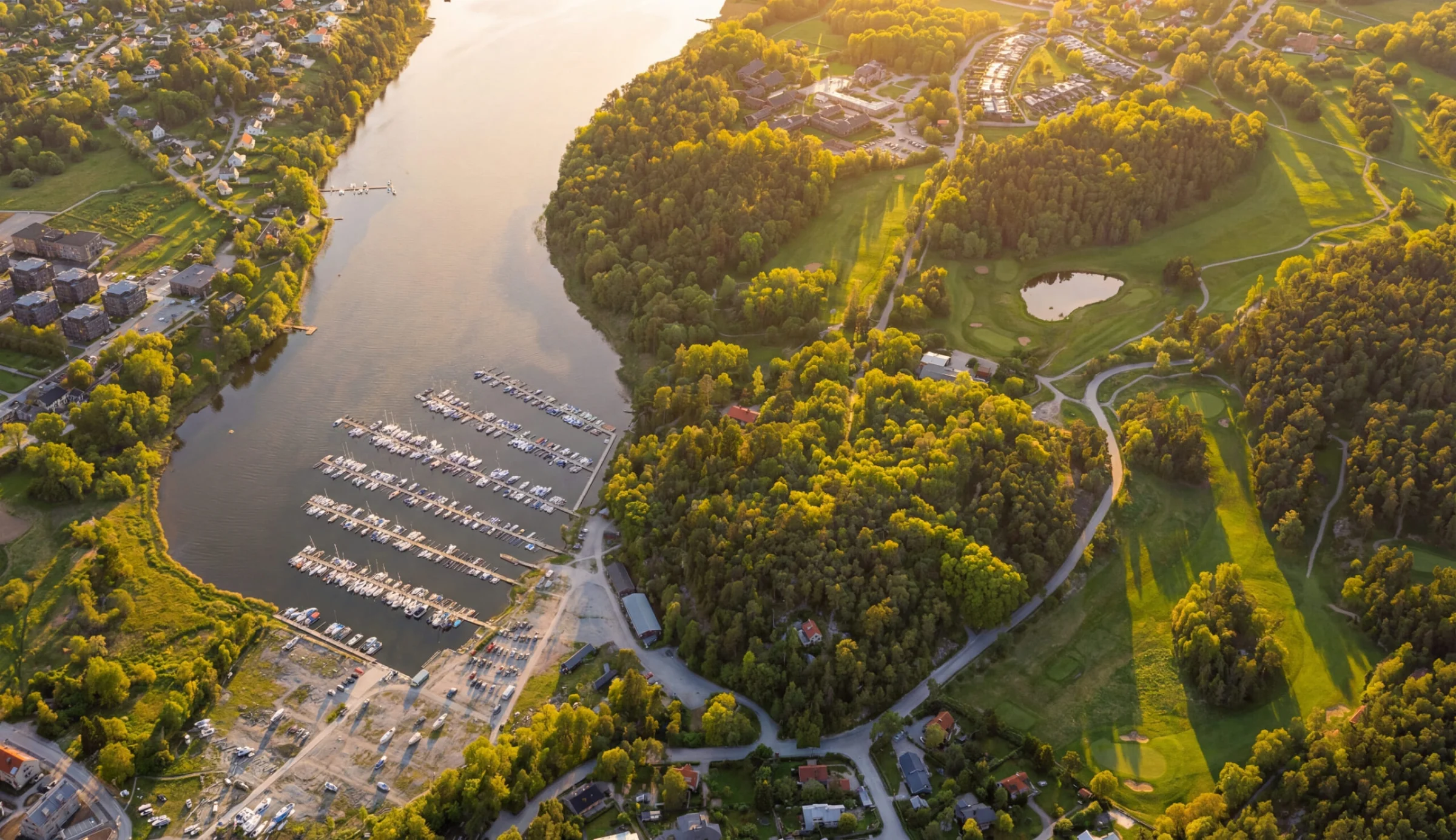 Näsbyviken — drönarvy över läget