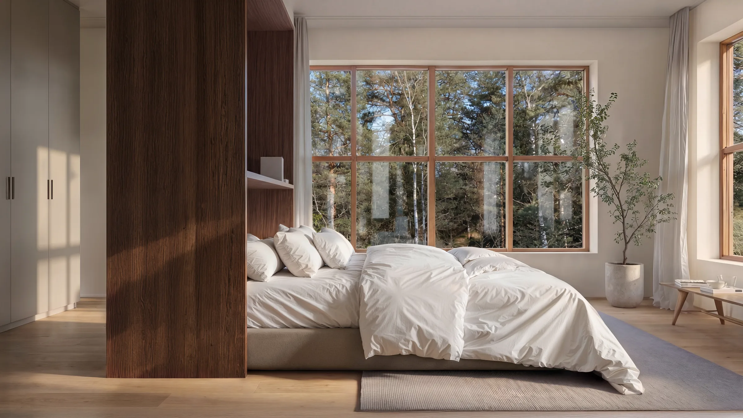 Näsbyviken parhus — sovrum